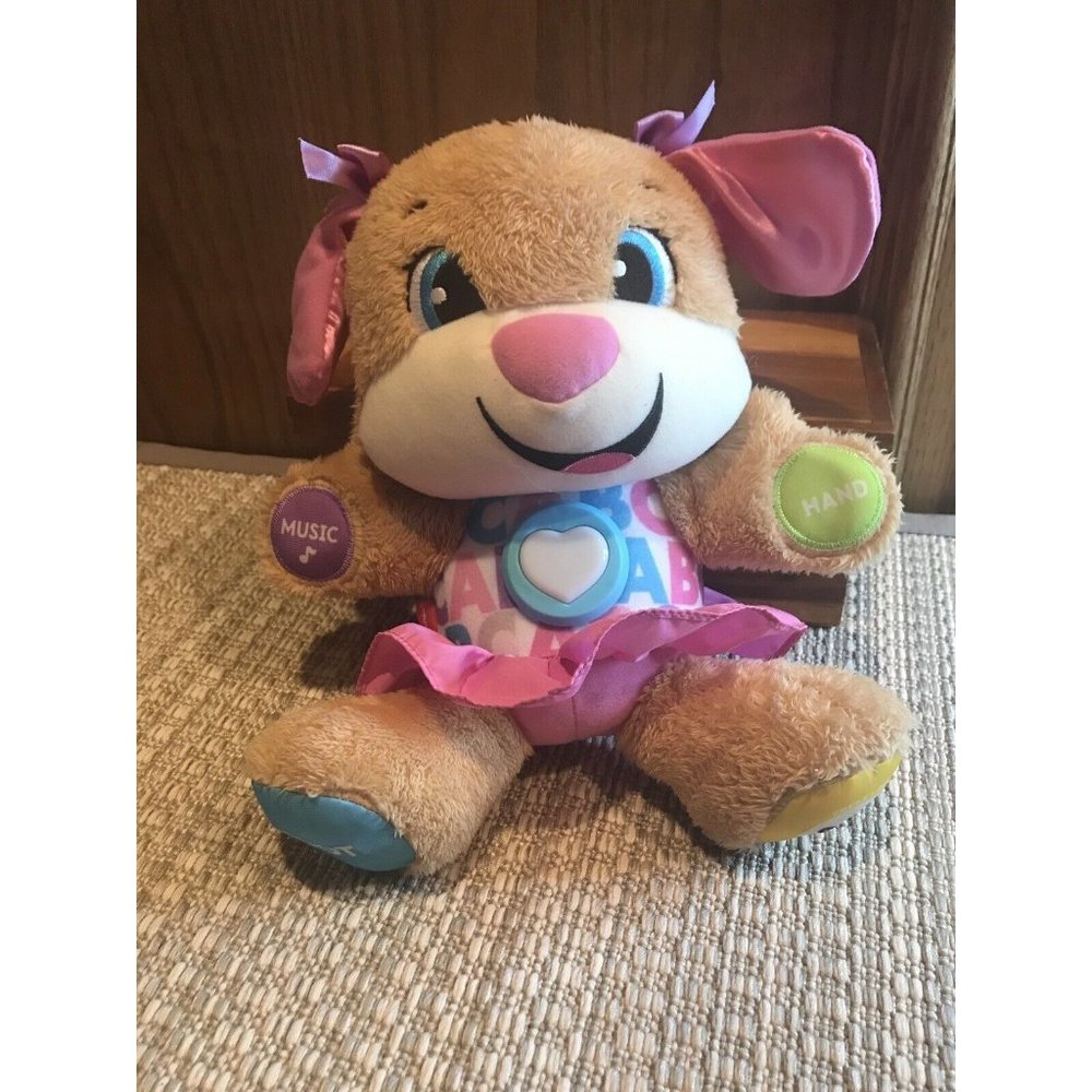 Fisher-Price LAUGH & LEARN SINGING TALKING GIRL DOG Plush‎ STUFFED ANIMAL